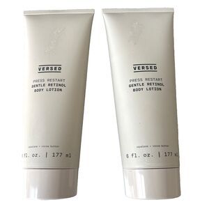 Versed  LOT of 2 PRESS RESTART Gentle Retinol Body Lotion SEALED 6oz NEW Full Sz